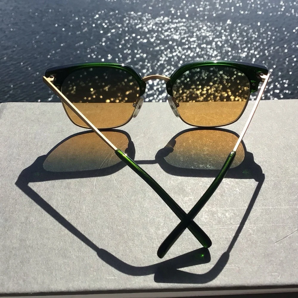 tens Filter Your World Rare Larsson Green Tropic High Sunglasses Metal Frame - Picture 5 of 16
